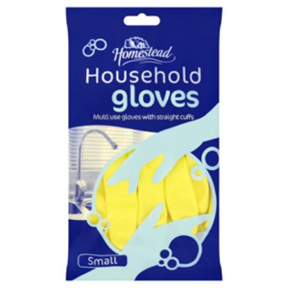 Picture of Homestead Household Rubber Glove Small x12 